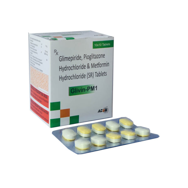 GLIMIPRIDE 1 METFORMIN 500 SR PIOGLITAZONE 15